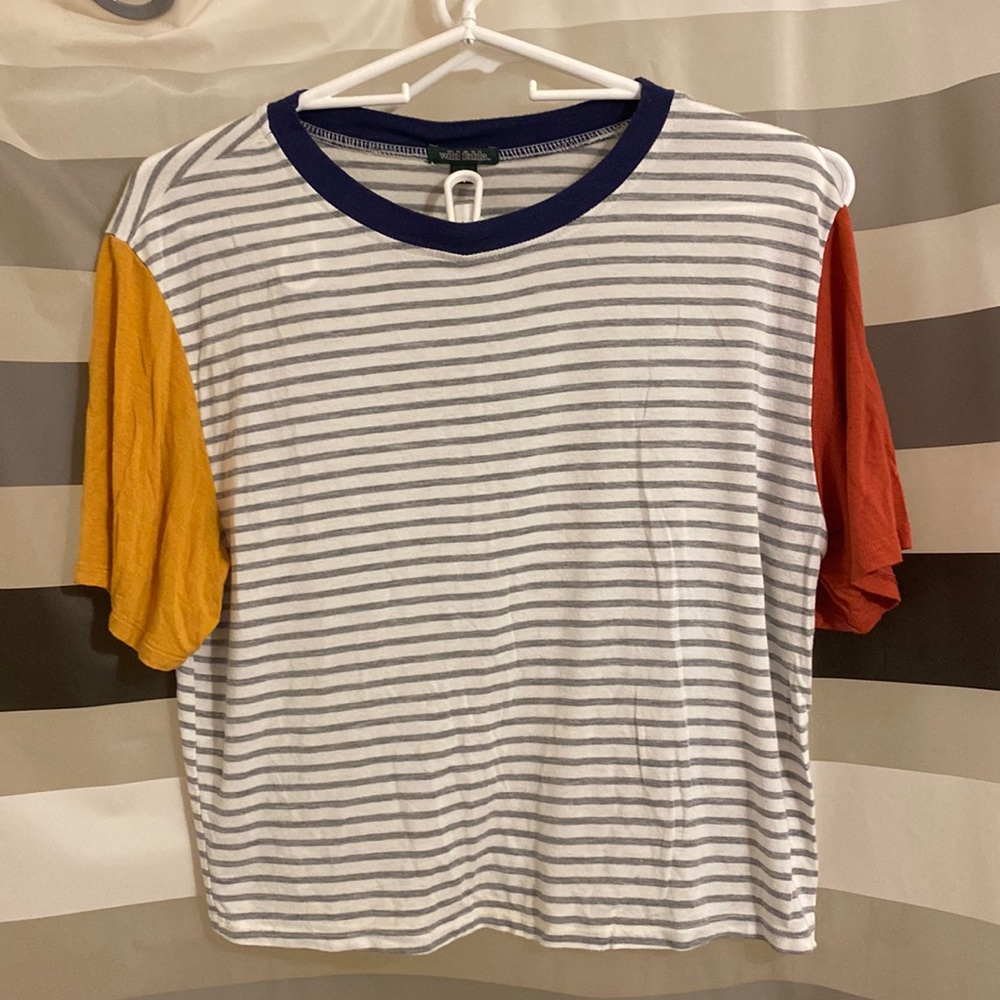 Wild Fable Striped Crop Top